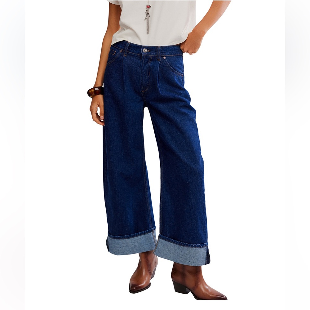 Free people Alia Wide-Leg Cuffed